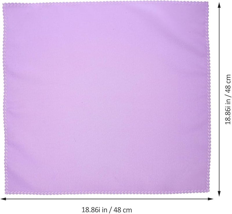 FRCOLOR 10 قطعة مناديل قماشية بلون صلب لحفلات الزفاف والمطاعم والفنادق - Image 5